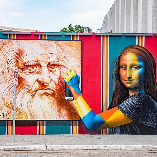 GraffitiArtMag's tweet photo. Street Art: The missing link between the Ancients and the Moderns / Le chaînon manquant entre les Anciens et les Modernes.
Thks Eduardo.
@kobrastreetart #kobra #kobrastreetart #leonardodavinci #leonardo #joconde #monalisa #ancient #ancients #modernart #m… https://t.co/FAJPA8x5rd https://t.co/hYAzF8WKsB
