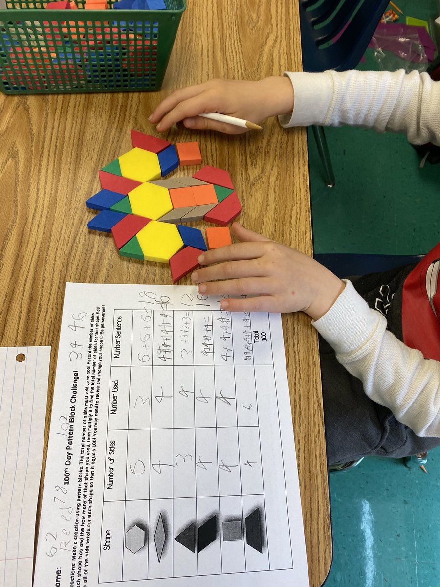 CReillyRTG's tweet photo. 100 Day Rich Task— How can I create a design made up of exactly 100 sides? #TuckahoeRocks @TuckahoeSchool https://t.co/yUqtC9Kt4J