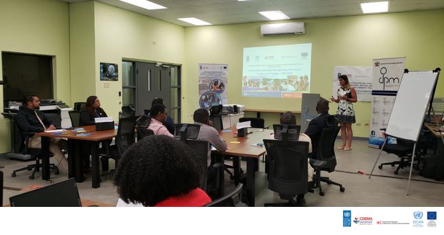 UNOCHA_Americas's tweet photo. Trinidad & Tobago: @UNOCHA_Americas is holding a workshop on Information Management to national authorities in collaboration with @cdemacu. With participants from 12 institutions, the workshop is part of the #DIPECHO project to strengthen national capacities.
@PNUDLAC @IFRC_es https://t.co/JDcUp3ihPb