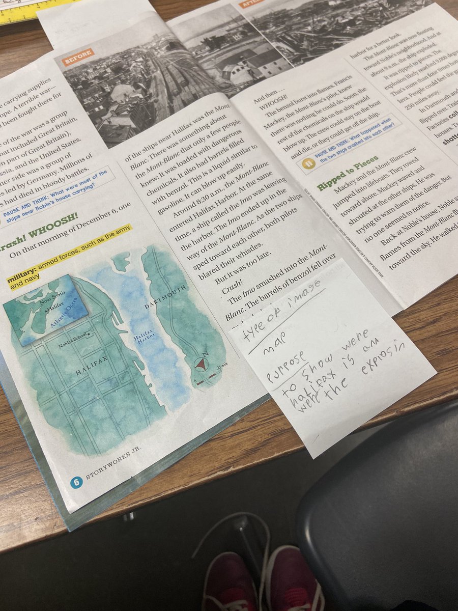 ErinBasham1's tweet photo. Ss so engaged in a text by identifying types of images and explaining the author’s purpose for using them. Amazing shared reading lesson @MsBordy!!! @WellingtonElem @BrandiACarney @MsFarinJ https://t.co/dLeOKBWhQW