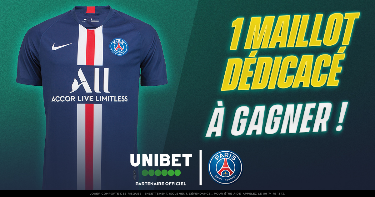 ⚽ Si Paris gagne le match, Unibet vous offre un maillot dédicacé par l’équipe du Paris Saint-Germain. 

👊 RT + follow <a href="/UnibetFrance/">Unibet France 🔞</a> pour participer. 

#BVBPSG