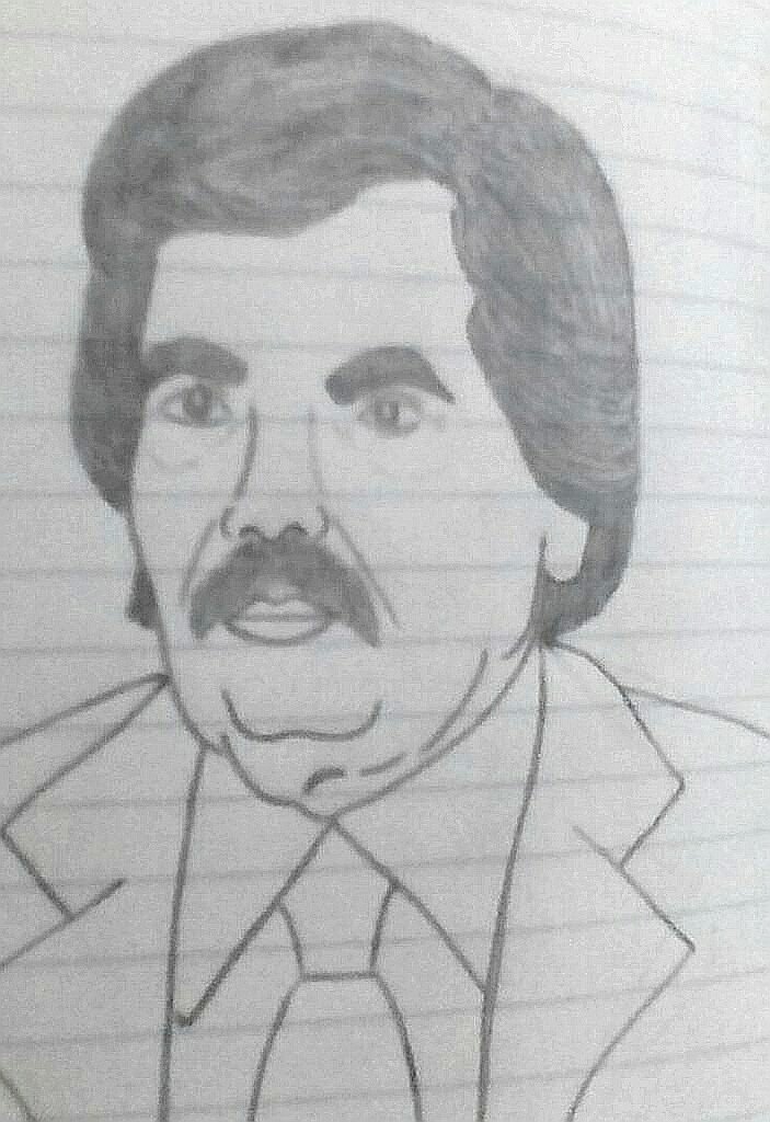🎨رسـمـتـي😁
 للرئيس السابق علي سالم البيض❤
رأيكم بالرسمة🌺..