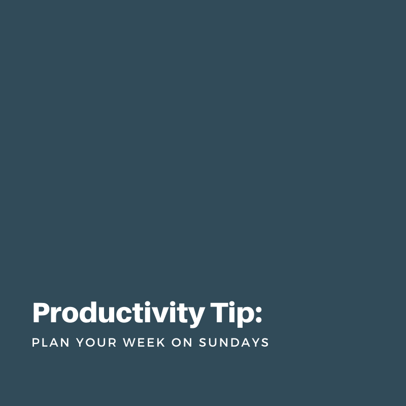 You can’t plan every minute of the day, but having a plan for your priorities and focus for the week can help you easily transition into a busy week. Take time on Sundays to plan your top weekly priorities. #tiptuesday #productivity #tips #recruiter