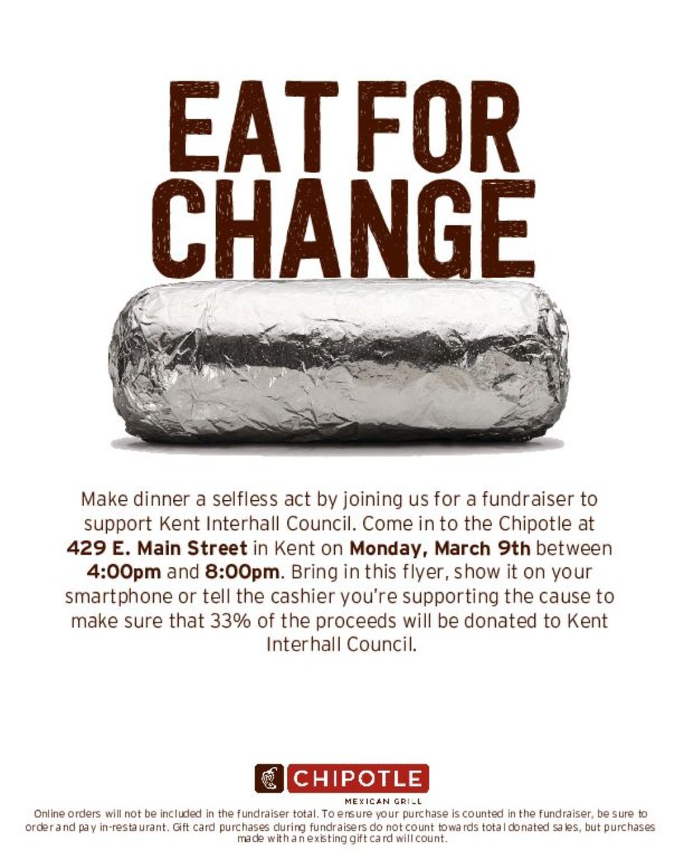 KentInterhall's tweet photo. Scratch “painting the rock” off your bucket list with KIC! Help KIC paint the rock, then follow us to buy some delicious Chipotle! All proceeds help send students to represent KSU at cacurrhh and nacurhh. #KIC #KentInterhall #GetThatBurrito #PaintTheRock https://t.co/cVayQzOjhj