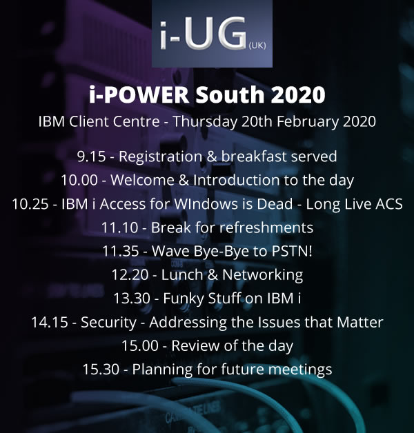 i_ug_uk's tweet photo. We're all set for another exciting agenda. Spending the day with industry experts and people alike - Who's ready!? We certainly are! We'll look forward to welcoming you all there! https://t.co/bLYAuhCZDE
#IBMi #IBMimembers #IBMipowersystems #IBMiconference #techconference https://t.co/dsUtQUwFTj
