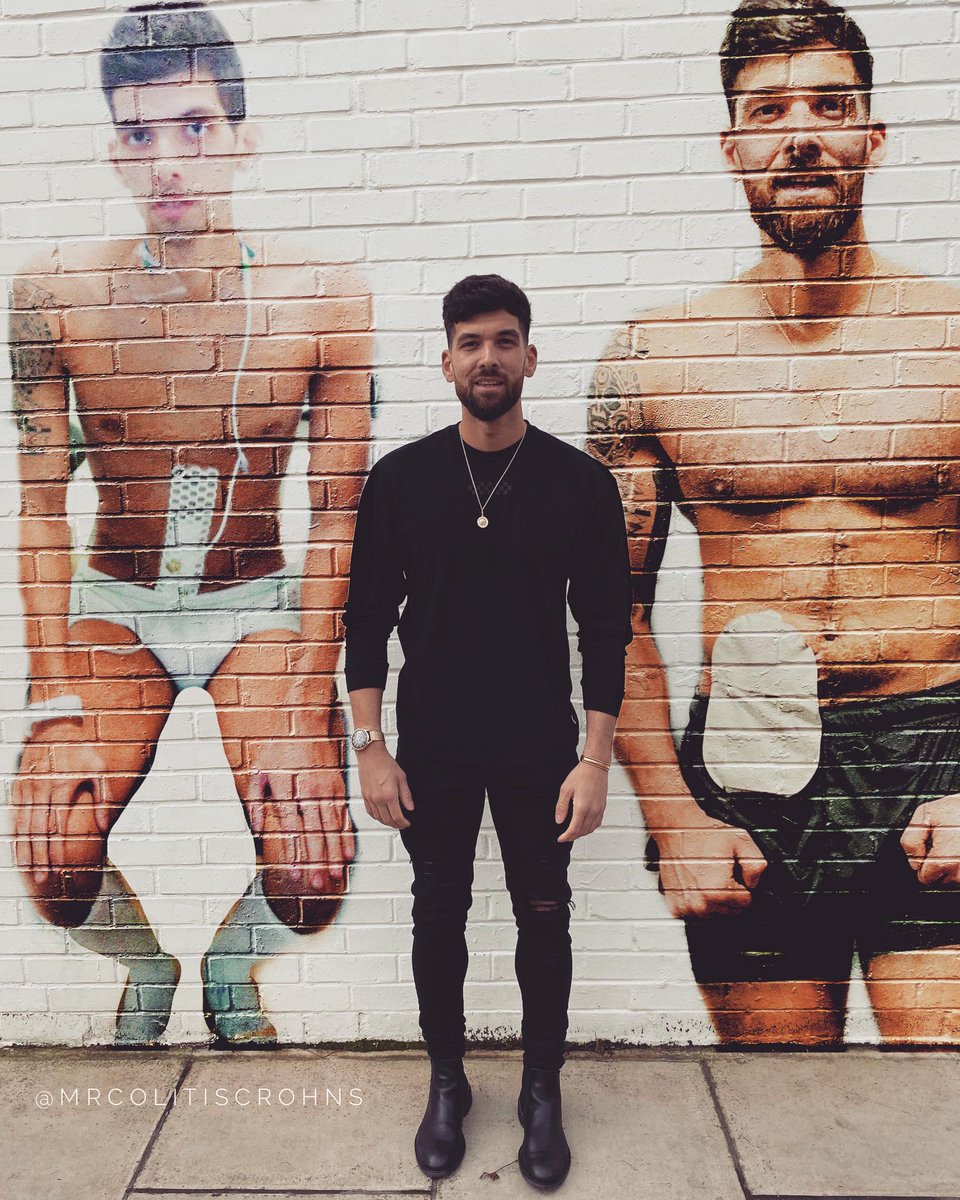 CrohnsColitisUK's tweet photo. Where there's a WALL there's a way! 

@MrColitiscrohns is breaking the stigma around #Crohns and #Colitis by making the invisible, visible. 

"I lived a terrible life before surgery and just got used to being ill - I no longer have to deal with any of those thoughts or issues." https://t.co/8unTeecwG8