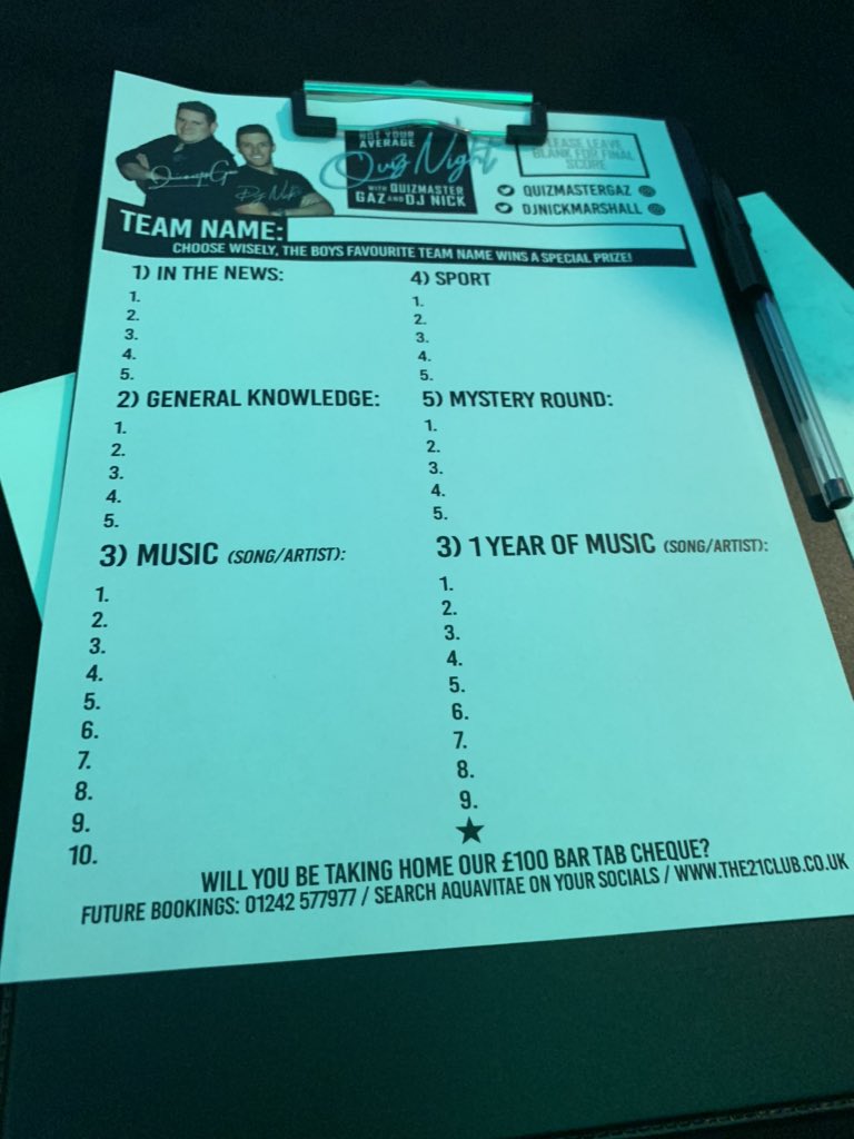 Buzzing to be here for the big return of the best quiz in Gloucestershire, Not Your Average Quiz with <a href="/DJNickMarshall/">Nick Marshall</a> and <a href="/quizmastergaz/">Gaz Rees Jones</a>! 🎉🍻