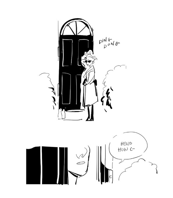 so in this cruella/anita AU, the puppies are actually just a quick excuse for cruella being at the house one day when roger was NOT supposed to home.
cruella's fashion brain™ means giving the puppies some wild compliments which roger takes a little too seriously... 