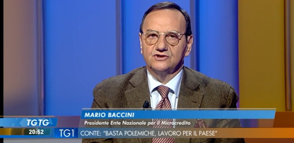 A #TGtg su <a href="/TV2000it/">Tv2000.it</a> il Presidente dell'Ente Nazionale #Microcredito #ENZ <a href="/MarioBaccini/">MarioBaccini</a>:"Aiutiamo a creare nuove #imprese. Lo Stato offre la garanzia e noi seguiamo passo passo le persone che vogliamo fare impresa"

<a href="/vinmorgante/">Vincenzo Morgante</a> <a href="/FabioBolzetta/">𝐅𝐚𝐛𝐢𝐨 𝐁𝐨𝐥𝐳𝐞𝐭𝐭𝐚</a> <a href="/KatiusHD/">Caterina Dall'Olio</a> <a href="/uffstampaTv2000/">UfficioStampa Tv2000</a>