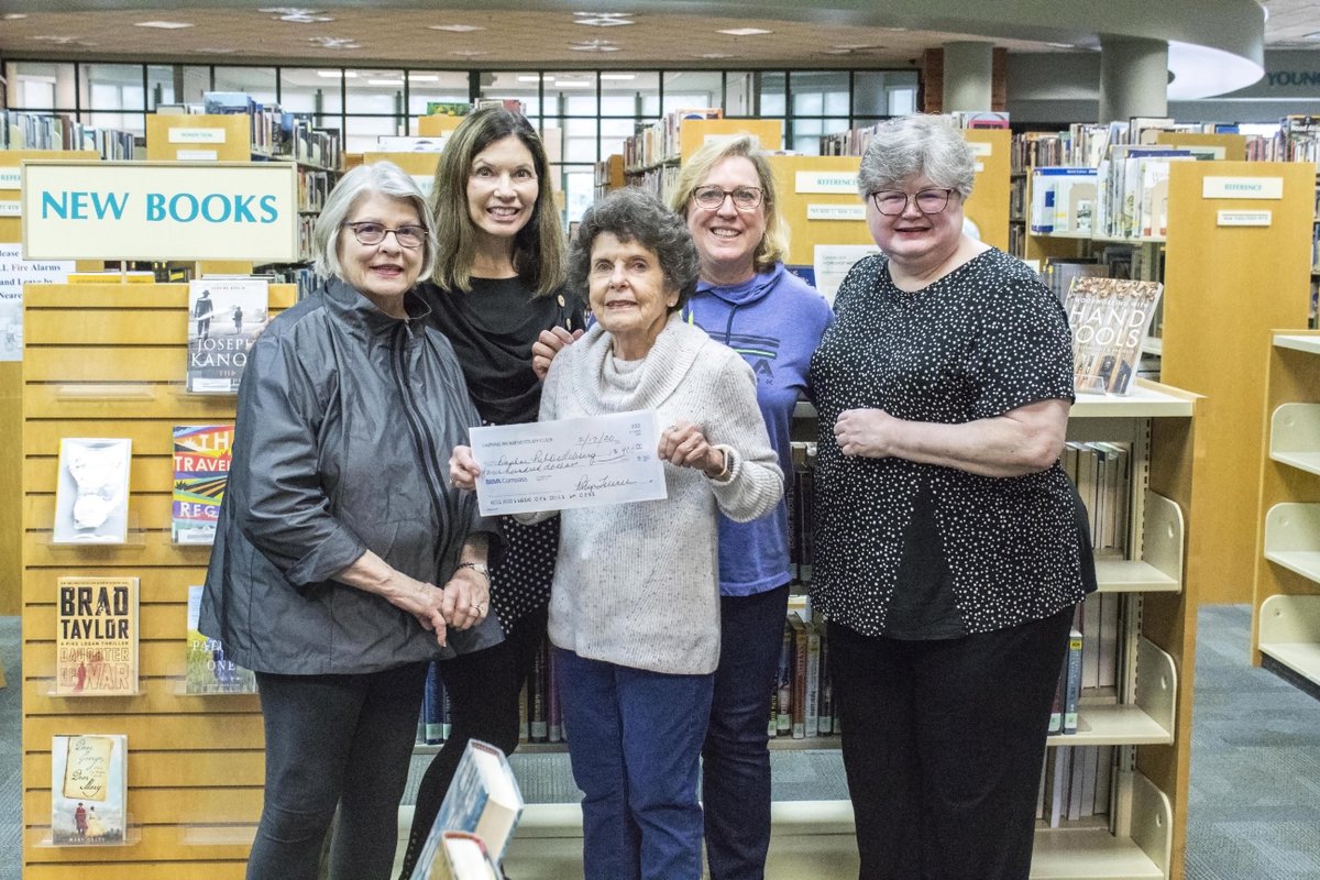 DaphneLibrary's tweet image. Thank you to the Daphne Women's Study Club for your donation to the Daphne Public Library!