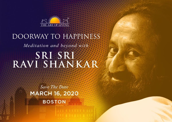 npotabatti's tweet photo. Sri Sri in Boston | Doorway to Happiness Meditation and Beyond | March 16 - https://t.co/nTRHmwmVLV https://t.co/zNl1VSbttH