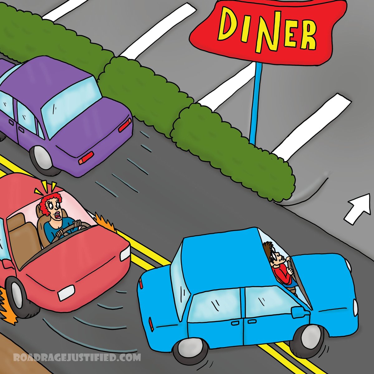 NeveRoark's tweet photo. I know eating at Applebee's can be very exciting. However, mind the people behind you when turning. Always use your blinker and GRADUALLY slow down.
#roadrage #autoinsurance #carinsurance #driversed #newdriver #injurylaw #applebees https://t.co/zWzhmR0nPC