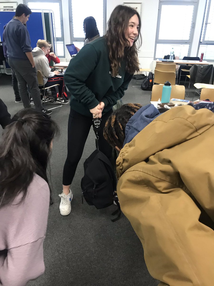 PYP_Teacher's tweet photo. Great day seeing students collaborating from @BISBonn & @isdedu for the #group4project. Investigations included comparisons of micro plastics in river water, differences in school drinking water, and impact of backpacks on posture. Cool interdisciplinary learning through @IB_DP https://t.co/dua7iw0OU5