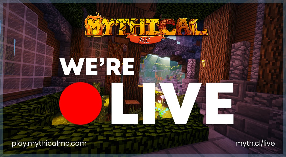 MythicalNetwork's tweet photo. Another day, another livestream! Come and join us to play some games and win some prizes!

🔴 LIVE NOW!

https://t.co/yYVjPU5x0r

#twitch #MinecraftTuesday #Minecraft https://t.co/rfZ5gPrzQn
