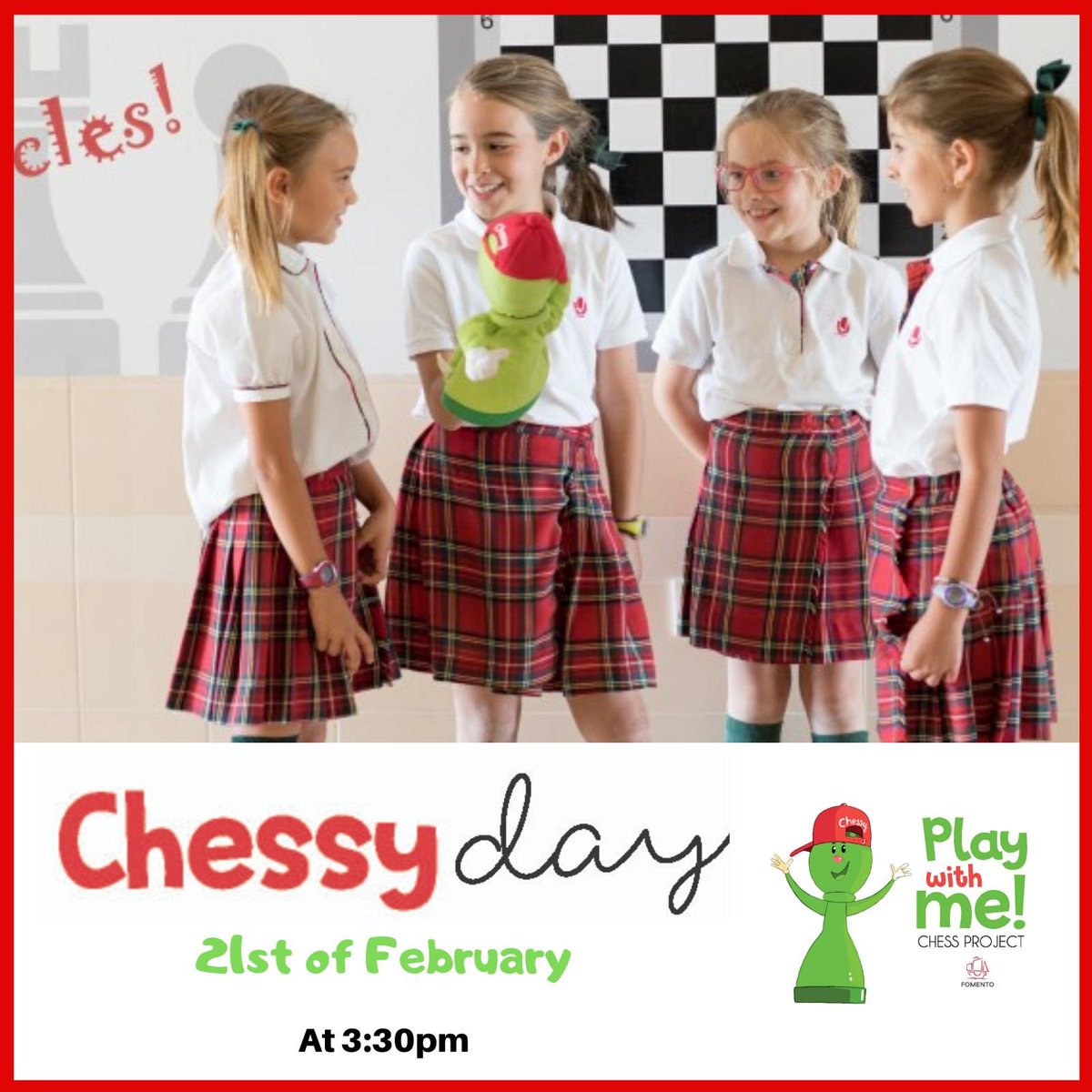 Col_Entreolivos's tweet photo. Do you want to know our chess project? Come and visit us! See you all next Friday, 21st. #BilingualSchool #ColegioEntreolivos #ChessProject https://t.co/WjqkhyjARb