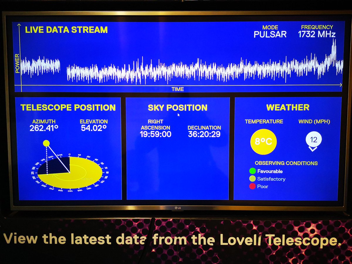 Tony M0YFT (@m0yft) on Twitter photo Day out to <a href="/jodrellbank/">Jodrell Bank</a> today. The size of this telescope is impressive and seeing it move is amazing. Surprisingly lower frequency they are listening on than I thought, I imagined it to be high ghz for some reason. Day out to <a href="/jodrellbank/">Jodrell Bank</a> today. The size of this telescope is impressive and seeing it move is amazing. Surprisingly lower frequency they are listening on than I thought, I imagined it to be high ghz for some reason.