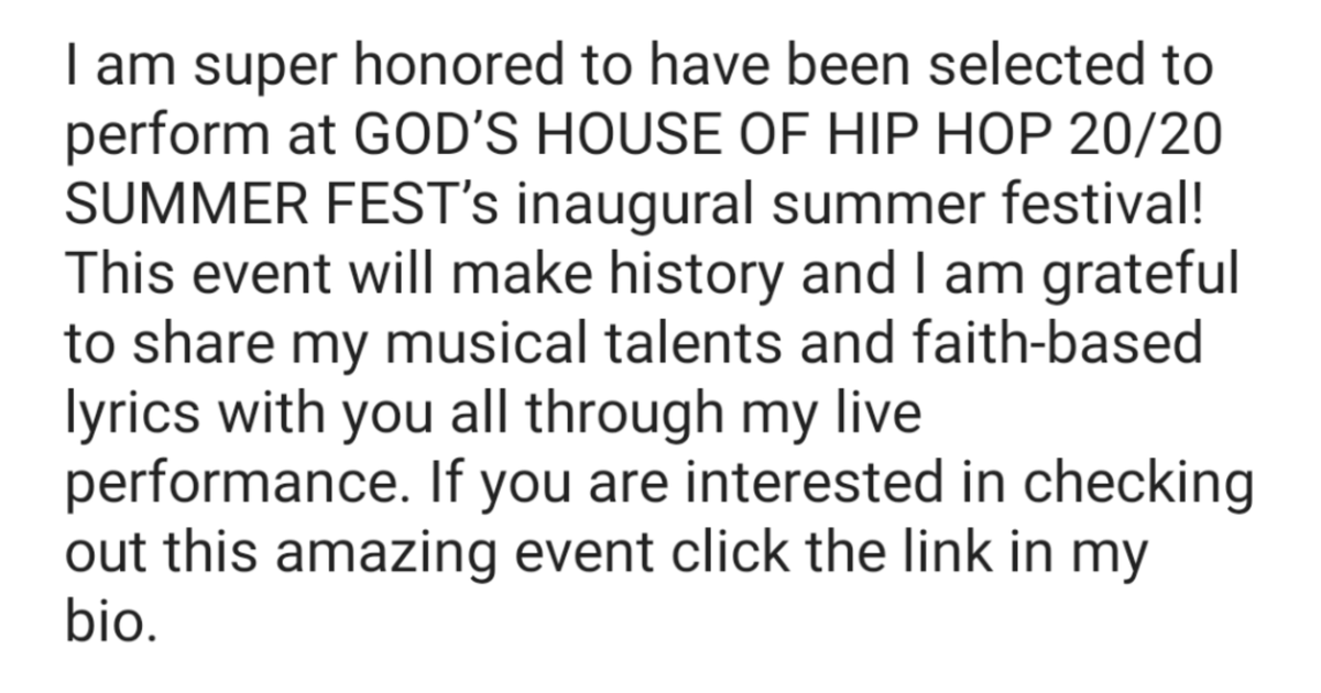 AiTheAnomaly's tweet photo. #aitheanomaly #Christianhiphop #Chh #GH3Radio #2020Summerfest #musicfestival #livemusic https://t.co/WF2Esq3NC3