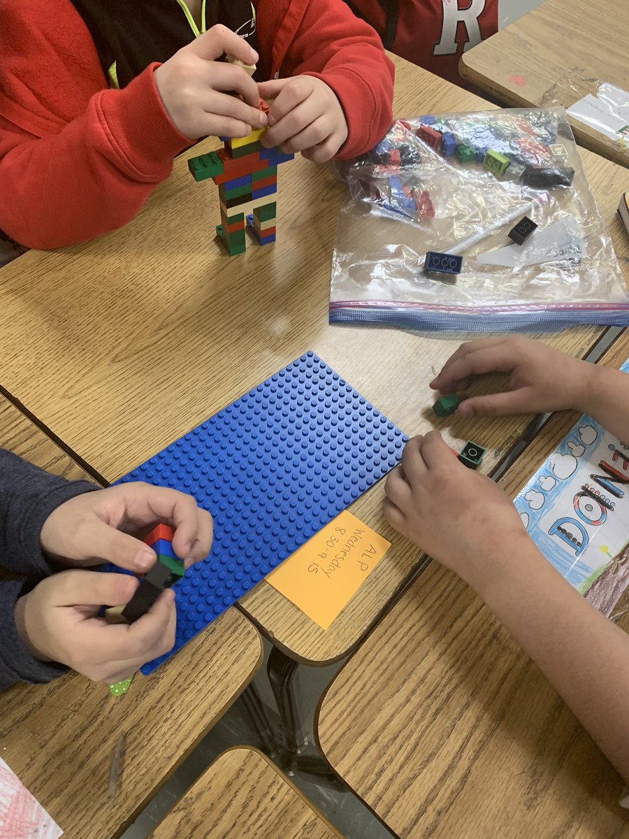 BelberMiss's tweet image. Celebrating 100 days at Bartle! 
Pic 1: one of our smaller classes designed their own stickers and put 100 of them on shirts! 
Pic 2-3: 100 LEGO challenge- Ss had to build a structure collaboratively without talking!  
Pic 5: 100th day shirt!  
#iteachsteam #collaborationiskey