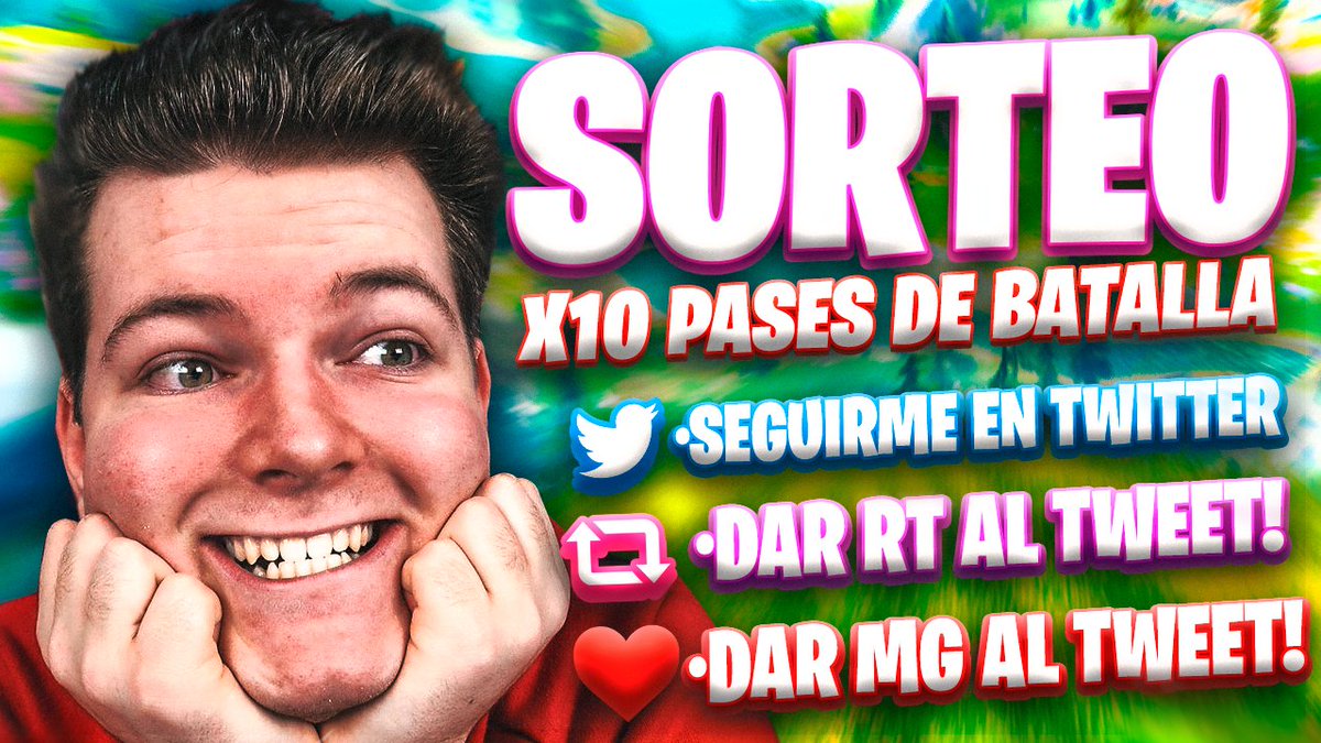 Neburix's tweet photo. ★SORTEO★

►10 PASES DE BATALLA TEMPORADA 12
🤔¿Cómo participar?🤔
·Seguirme en Twitter.
·Dar RT al tweet.
·Dar MG al tweet.
🍀Mucha suerte🍀
-------------------------------------------
Finaliza el día 22/02/2020, los ganadores se darán en un directo 24 horas. https://t.co/OjCg6MXFct