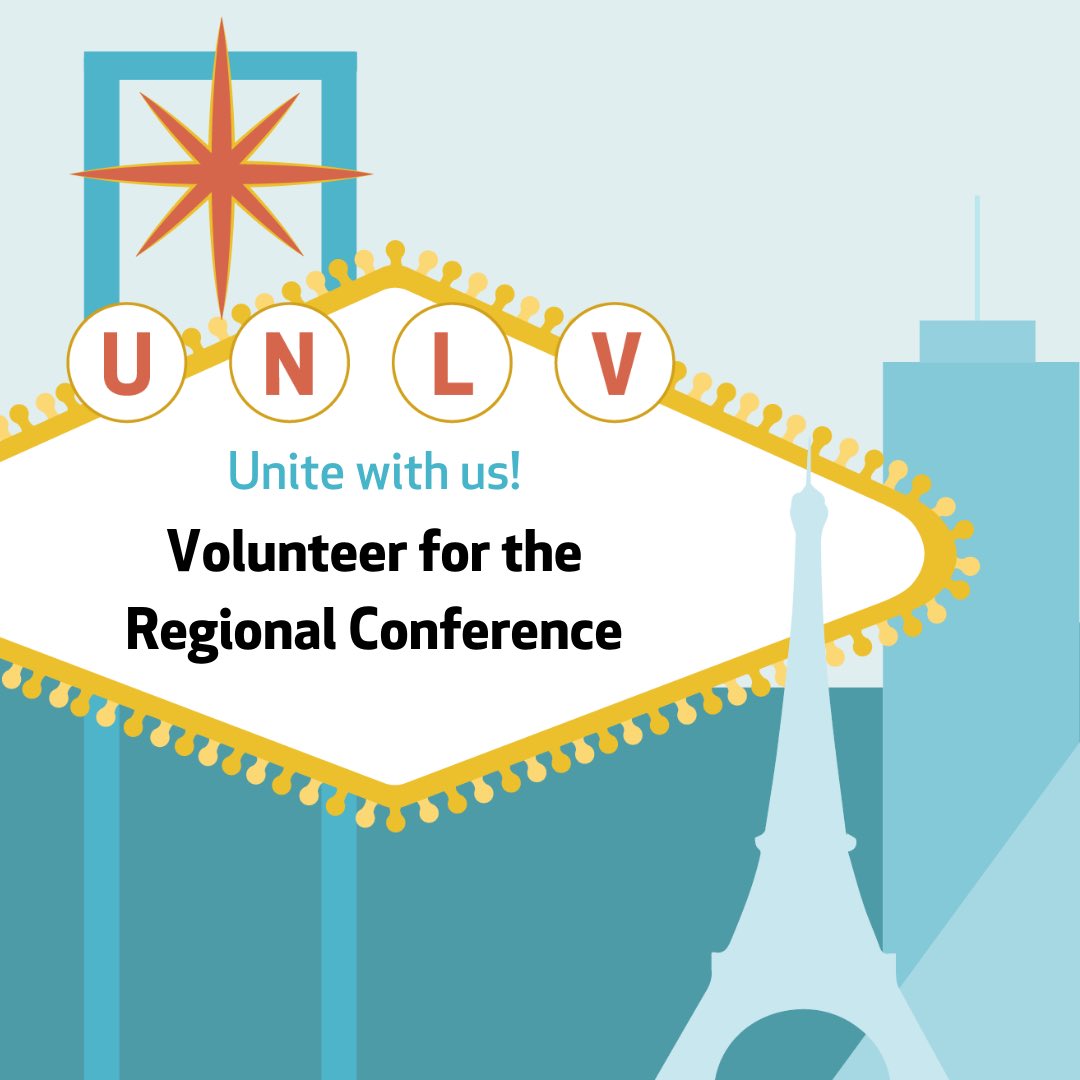 Support the Regional Conference, Unite with Next Level Visionaries, Volunteer🤝🗣✨🔖💙
tinyurl.com/NODA2020Volunt… Those who sign up are required to attend a Mandatory Volunteer Meeting on February 21st from 4-4:30pm in Room 205 #NODA #unitingregions #NODARegionI #NODARegionII #UNLV