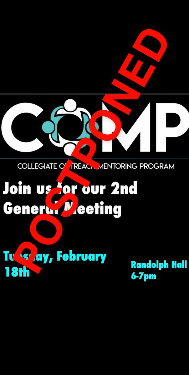 COMPlafayette's tweet photo. We will be postponing the meeting today! We apologize for any inconvenience! https://t.co/3wgpPCe9fg