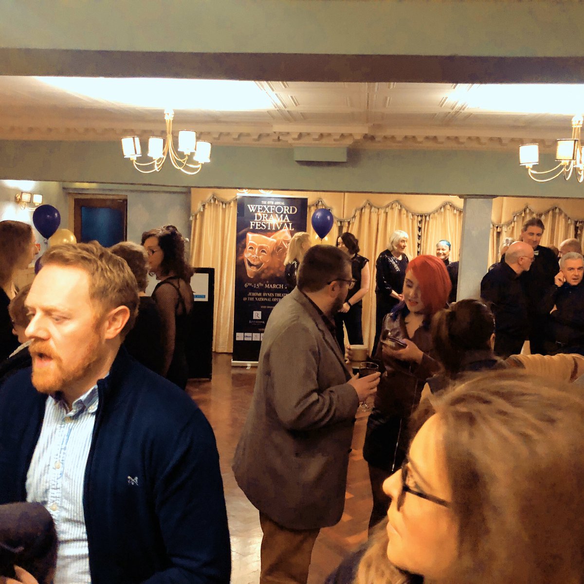 WexfordFest's tweet photo. Thank you everyone for coming to our launch @riverbankhotel tonight &amp; to Bridge Choir, Ballycogley Players &amp; Wexford Drama Group for the entertainment and mayor George Lawlor for launching for us tonight. #WexfordDramaFest2020 is gonna be epic! https://t.co/iCsbhAoIwV