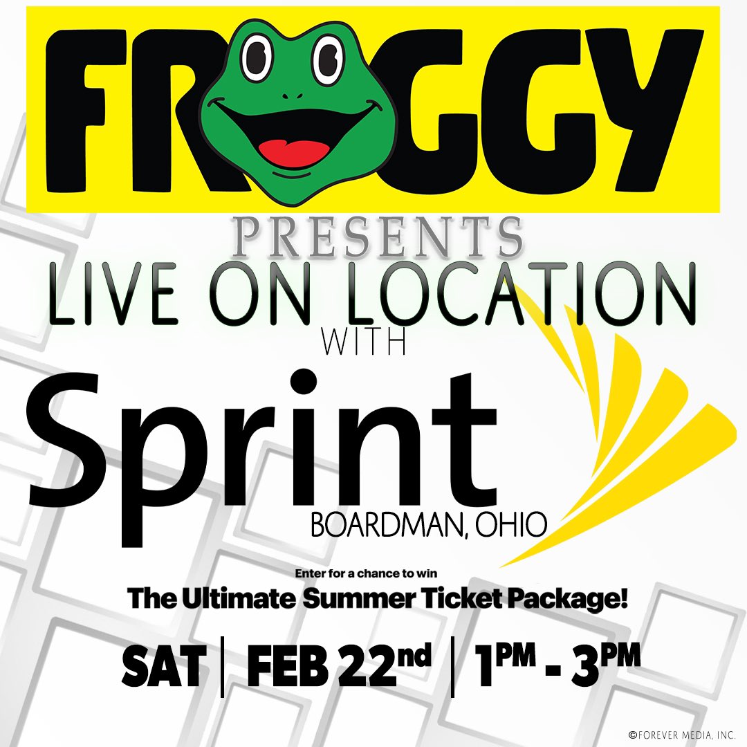 radiofroggy's tweet photo. Win tickets to NINE COUNTRY CONCERTS Saturday 1pm-3pm at @SprintBoardman Plus a chance to go backstage! #SprintBackstage @sprint #UltimateSummerTicketPackage https://t.co/gBQkjSb9DM