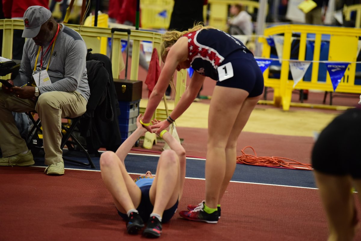 Great battle in the 3A girls 1600 between past state champions in <a href="/oakley_olson/">Oakley</a> (5:10) &amp; <a href="/faithmeining/">Faith Meininger</a> (5:11)! Respect given to one another post-race. WATCH #MDStateMeetLIVE --> md.milesplit.com/articles/275499