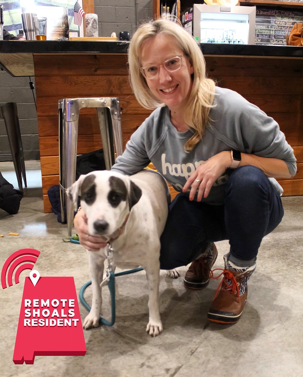 ShoalsEDA's tweet photo. Our next Remote Shoals Resident we are highlighting is Heather May! Her favorite thing about the Shoals so far is how welcoming everyone has been. If you catch Heather shopping in Downtown Florence, be sure to say hey!! #RemoteShoals #TheShoals https://t.co/uH2C1z3Jgj