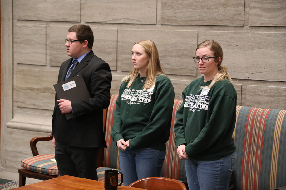 KeepMeInCollege's tweet photo. Throwback to the Keep Me in College Advocacy Day 1 week ago today π€©
Pictured below πΈ: 3 of our student advocates being introduced on the Missouri Senate floor
π£ Are you ready to become an advocate for Keep Me in College? Text KMIC to 52886 to learn more!
#KMIC https://t.co/yO5EEmuggl