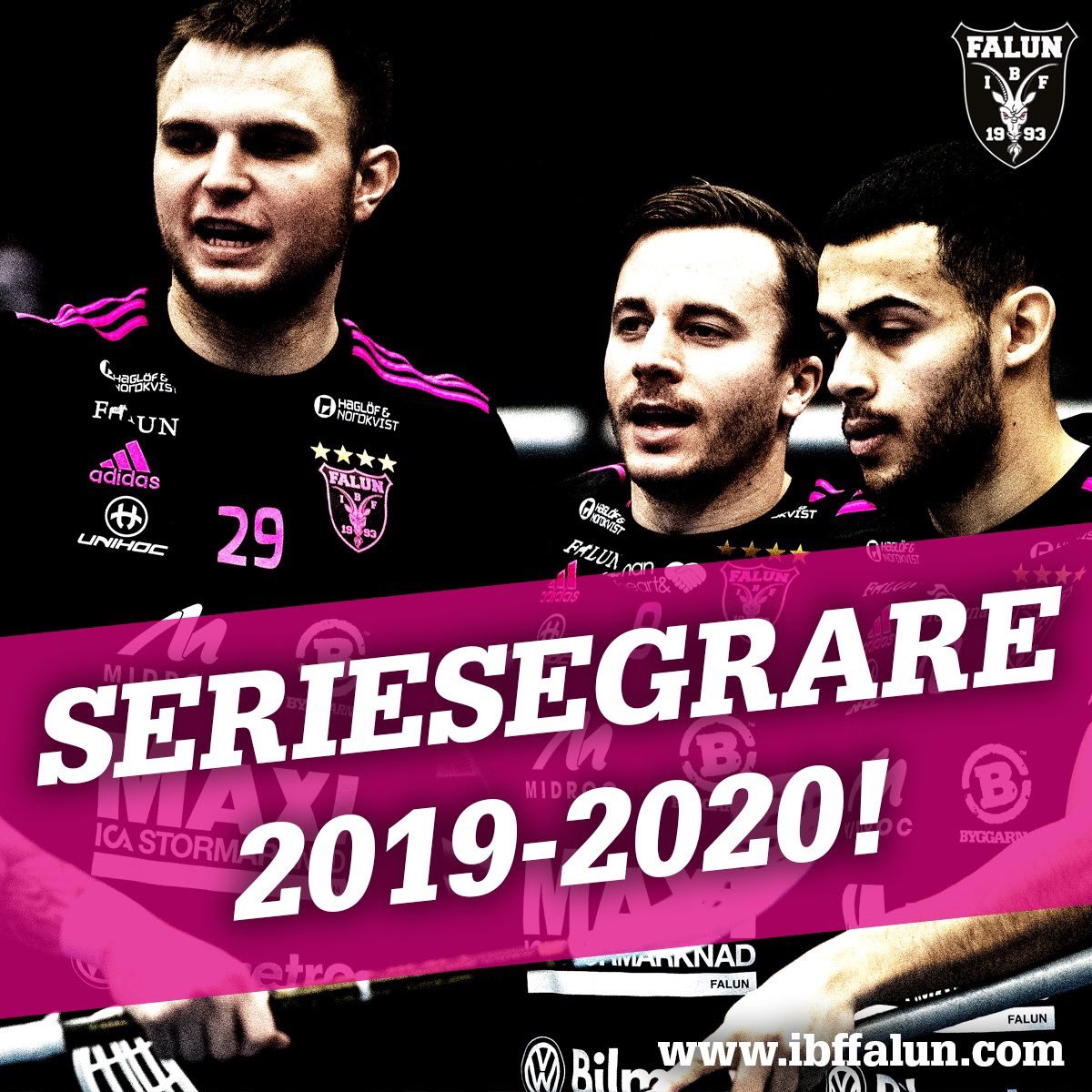 IBFFalun's tweet photo. Seriesegrare 2019-2020! 🚂💨💨💨 #ibffalun #denrosafamiljen https://t.co/5qEqtdx8AQ