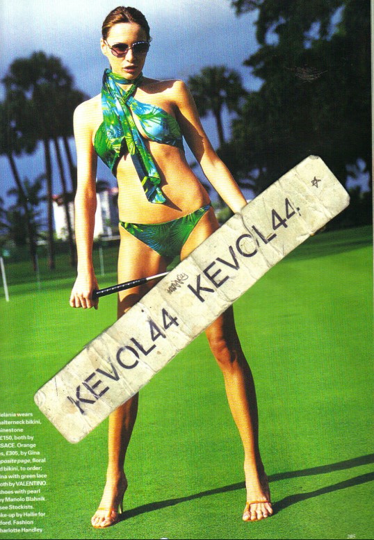 ..These pix of Melania circa '00 appeared in a British magazine but I don't know the name of it. Not one that Melania ever boasted about anyway. (kevol44 was selling the issue on eBay)....