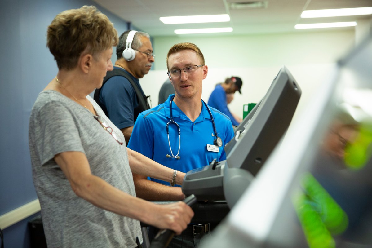 StMarysGenHosp's tweet photo. Meet Ryan, a Registered Kinesiologist with our Cardiac Rehab Program. Ryan facilitates supervised exercise sessions &amp; individual coaching for program patients. For Ryan, consistency is key! Adding light cardio to a weekly routine can optimize heart health &amp; recovery #HeartMonth https://t.co/Df6KQb7Gsi