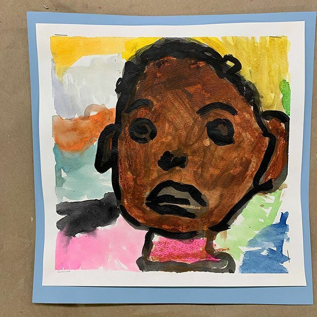 GregoryArtists's tweet photo. “My friend Kristian loves drinking hot chocolate and has lost four teeth.” -Abigail Fleury, 1st grade

#peerportraits #wo2world https://t.co/K2xECJ9CNW https://t.co/nh0B3UY7rO