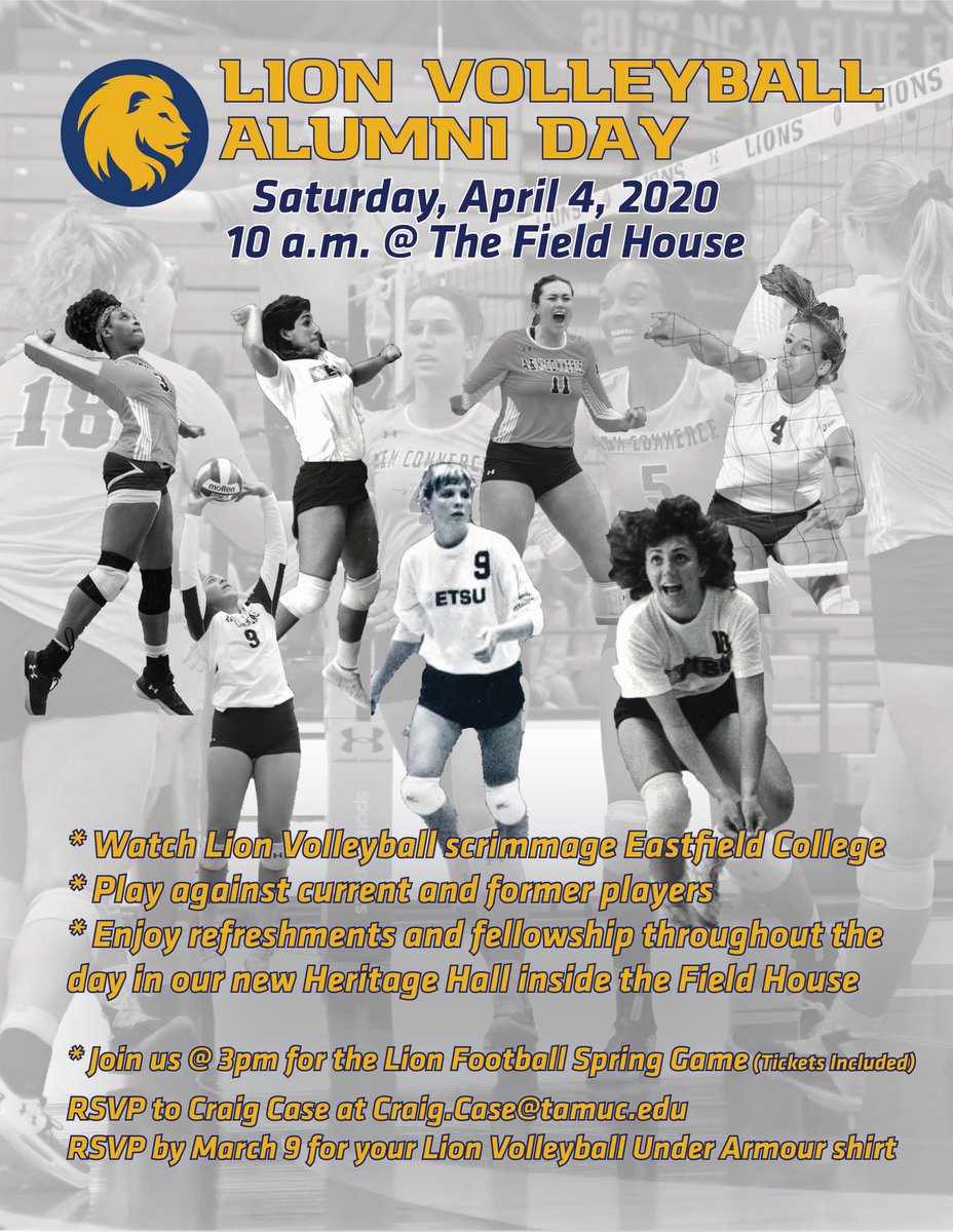 🚨🗣Breaking News: #BestInClass leader <a href="/Tim_McMurray/">Tim McMurray</a>  has been named Honorary Head Coach for Lion Volleyball’s Alumni Day on April 4th, don’t miss it! #TimeToHunt #IMLVB