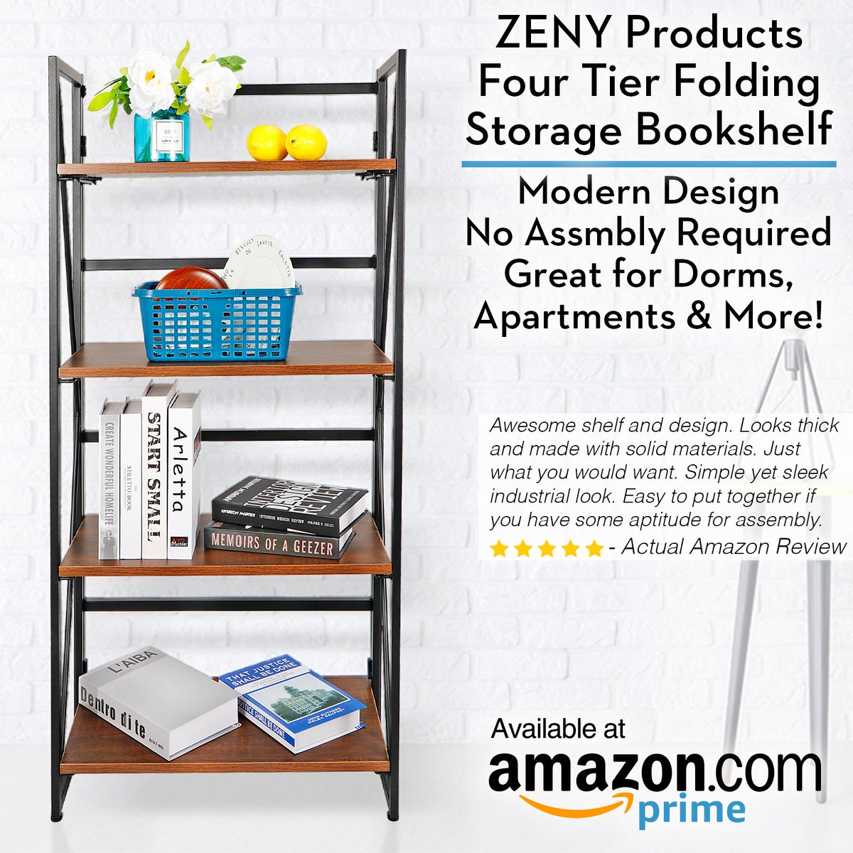 ZenyProducts's tweet photo. Not long until Spring is here &amp; it’s time to start organizing around your apartment, room, dorm &amp; office. The ZENY 4-tier Folding Storage Shelf is a must for a quick but stylish upgrade.
✅  https://t.co/5KaSSLYiTi ✅
Under $70 on @amazon!!!
#ZENYProducts #TransformationTuesday https://t.co/WFMCBCRdQg