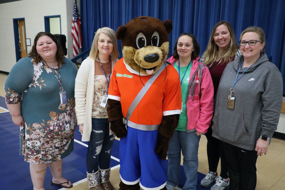 Today, Dutch Valley Elementary School welcomed <a href="/OllieOtter/">Ollie Otter</a> .  Students learned about carseat and booster safety.  In addition to that information about booster seats, the students learned about the importance of adults not driving while distracted like during cellphone usage.