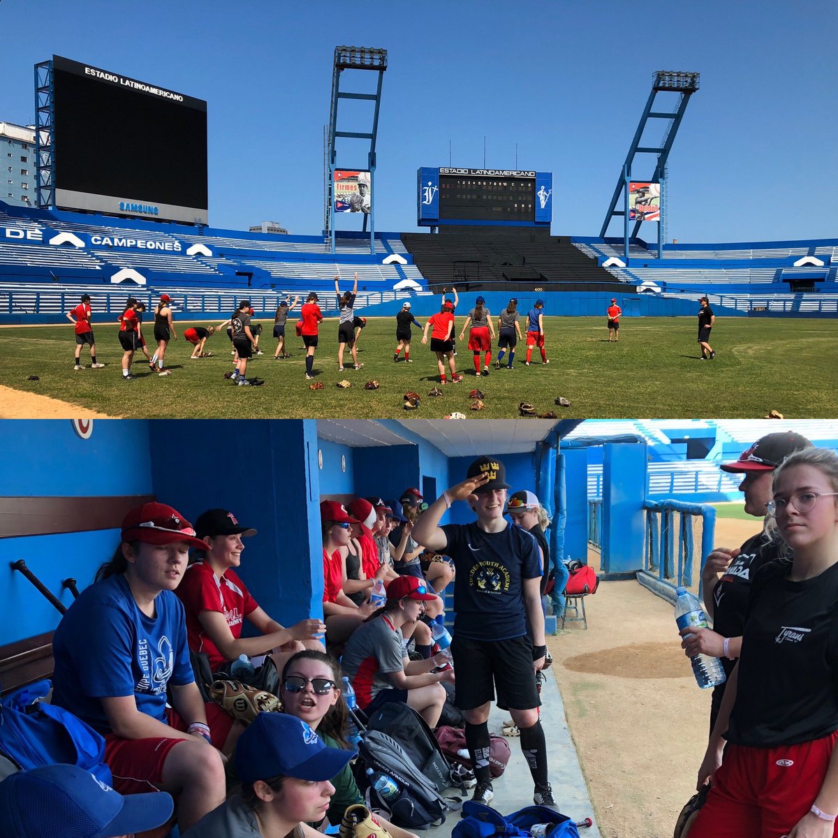 baseballcanada's tweet photo. 🇨🇺 Camp Update:
Canada🍁 lost 9-2 with Rosalie Dufresne going 2-for-2 and Charlotte Meert tossing two strong innings in relief.
Canada 🍂 fell 5-3 with Vanessa McKinley showing well on the mound with three solid innings of work.
#WomensBaseball #GirlsBaseballDevelopment https://t.co/it24yu6J7T