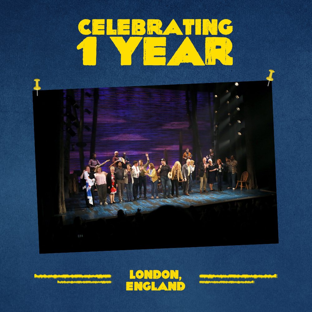 Photo of the Come From Away London Cast taking their first bow