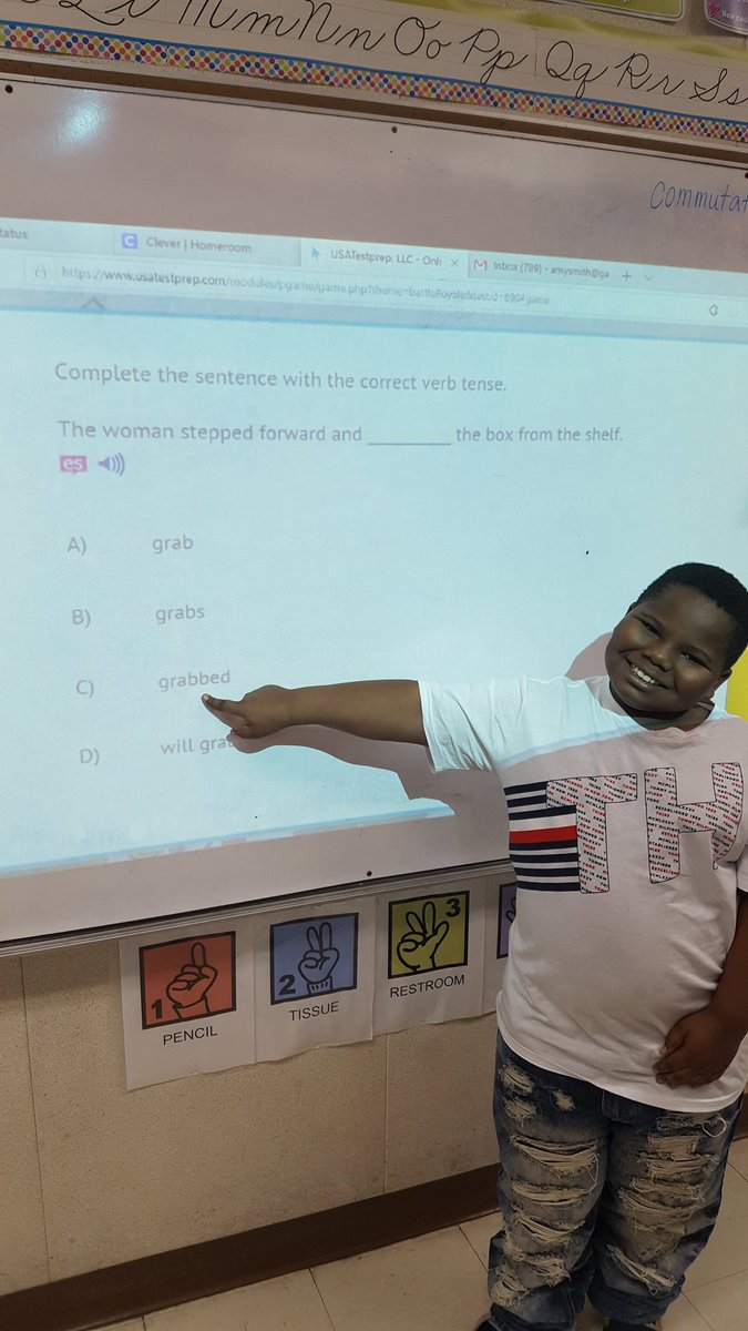 Smith_and_Co's tweet photo. @usatestprep ending the day with a fun review with Battle Royale on USATestprep!!!!  The kids love it and I love it!!! ❤❤🔥🔥 https://t.co/I7NMSdTelB