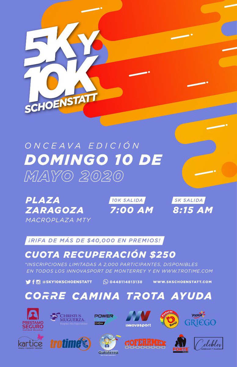 5y10kSchtt's tweet photo. ¡Feliz día de alianza!🧡🤍

Los invitamos una vez más a que nos acompañen el 10 de mayo en nuestra ONCEAVA EDICIÓN del 5k y 10k Schoenstatt.🏃🏻‍♂️🏃🏻‍♀️Estamos muy emocionados y los queremos ver ahí‼️ 

Todo por amor con alegría 🤩 -PJK https://t.co/fI09Cy58Mg