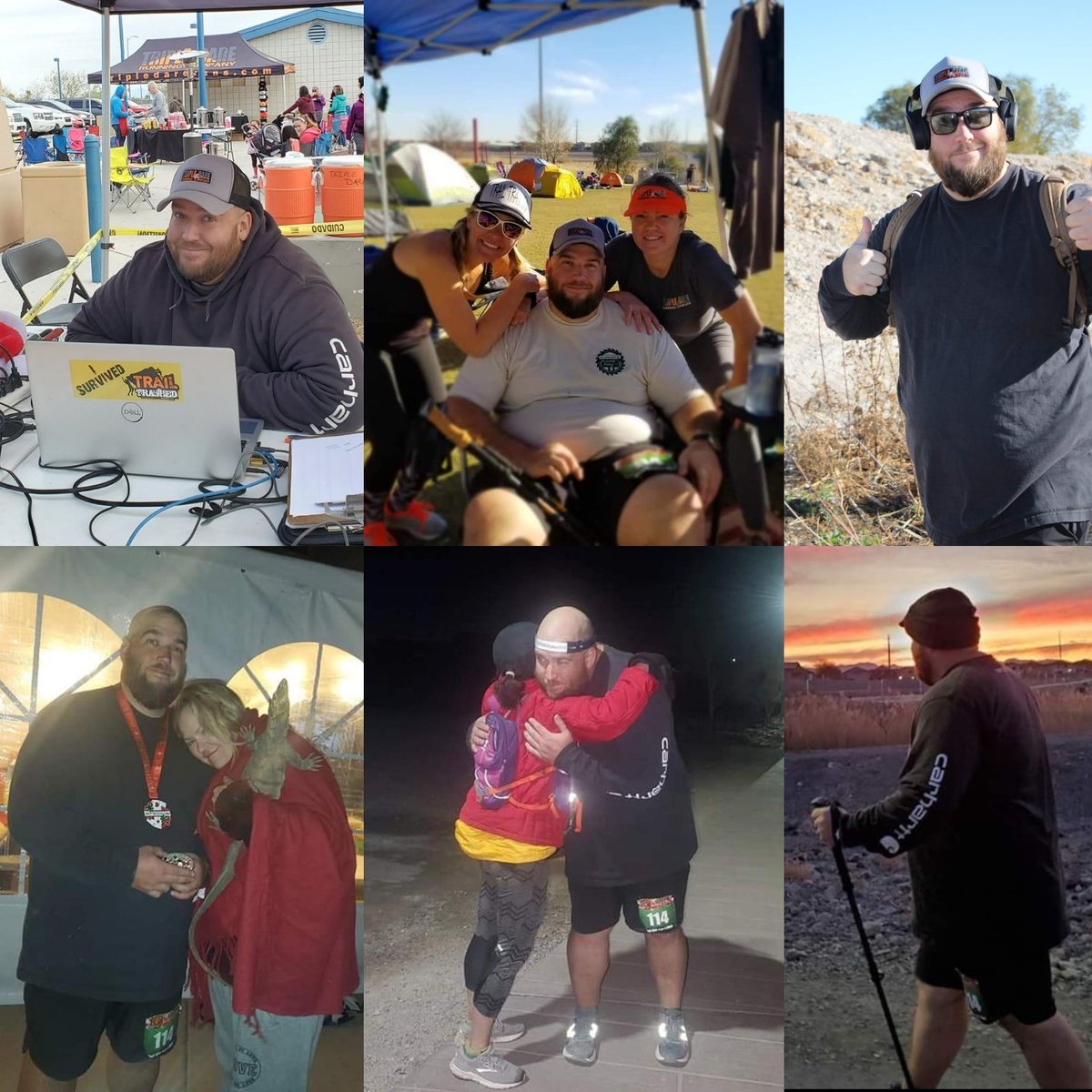 We are so proud of our in-house timer, James Stadler! He was 400lbs last summer and is now 315lbs! He completed The Jackpot 100miler this last weekend! #tripledareruns #jackpotultra #tripledaretimer