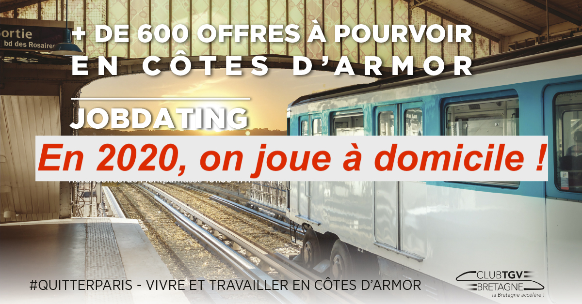 Bossez à l'Ouest 2020 - En Cotes d'Armor, après le succès du Job Dating du 19 novembre, on joue le match retour à domicile ! Réunion de lancement des entrepreneurs le 11 mars prochain à Saint Brieuc #bossezalouest #passezalouest - mailchi.mp/a4ed638336f9/c…