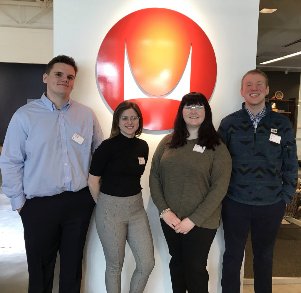 UNLincoln's tweet image. Congratulations to Nebraska students Daniel Kruger (@NebraskaBiz), Weston Ellerbrake, Ariana Osten and Eliza Woodside (@UNLarchitecture) who won the 2019 @bigten Student Design Challenge for their redesign of a campus space! ›› ow.ly/Km8Q50ypJrm #InOurGritOurGlory