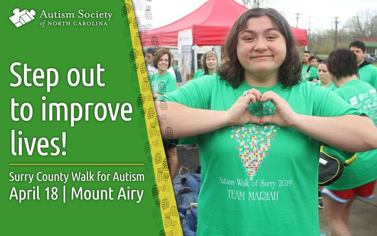 AutismSocietyNC's tweet photo. We are two months away from our first #RunWalkforAutism event of 2020, the Surry County Walk for Autism on April 18 in Mount Airy. Start your team now! https://t.co/QFUGWsichZ https://t.co/Rh1jI7YFUM