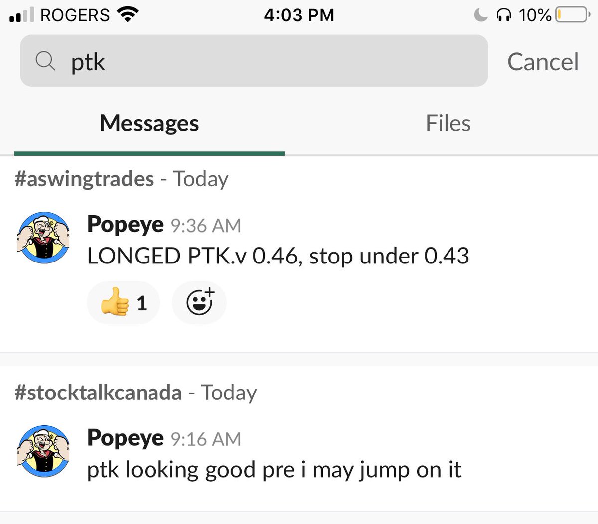TraderPopeye's tweet photo. $PTK.v todays swing alert. Still lots of room! https://t.co/Spa2tbrHRs