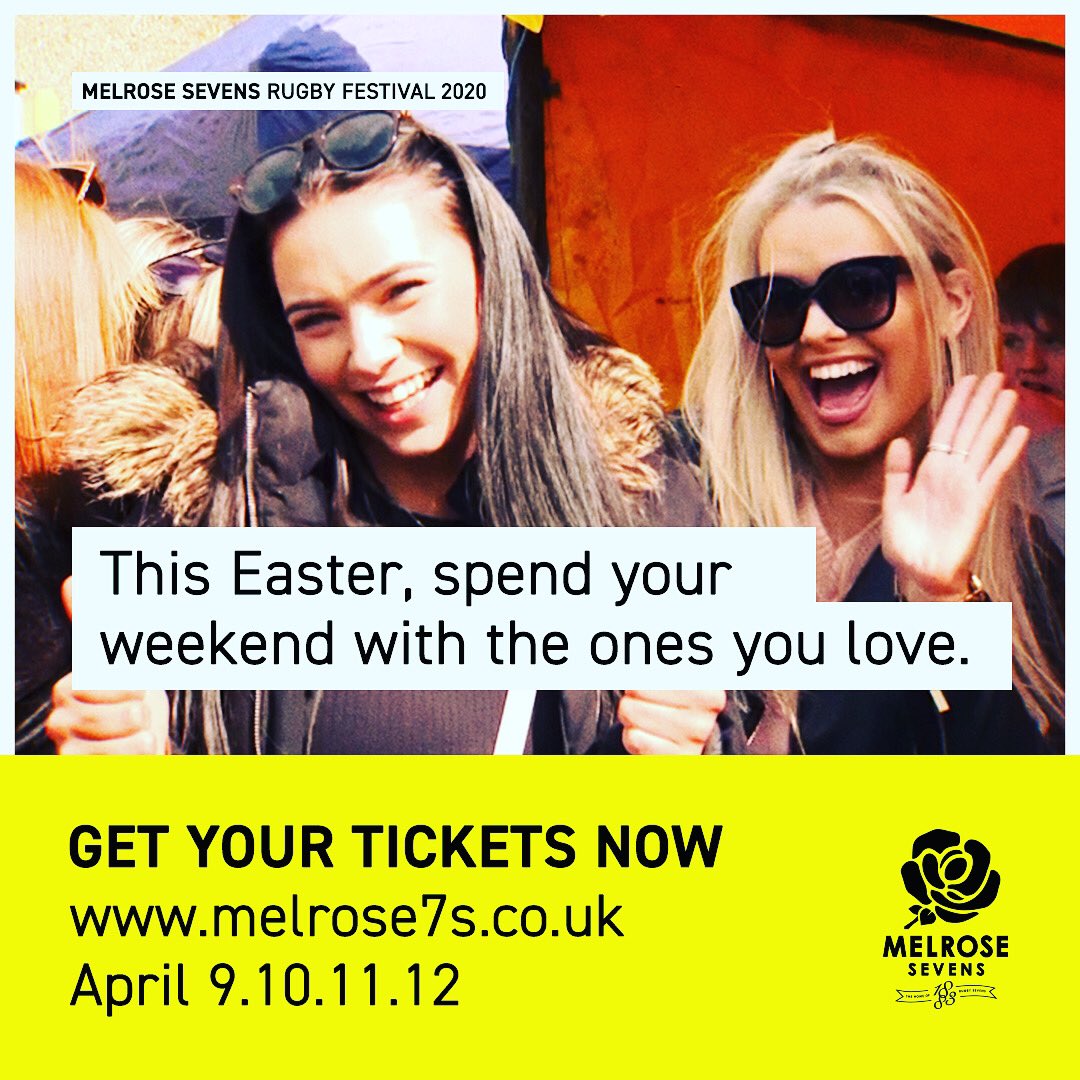 Melrose Sevens - join us this Easter for an amazing weekend of rugby and entertainment 
melose7s.co.uk
<a href="/Melrose7s_/">Melrose Sevens</a>