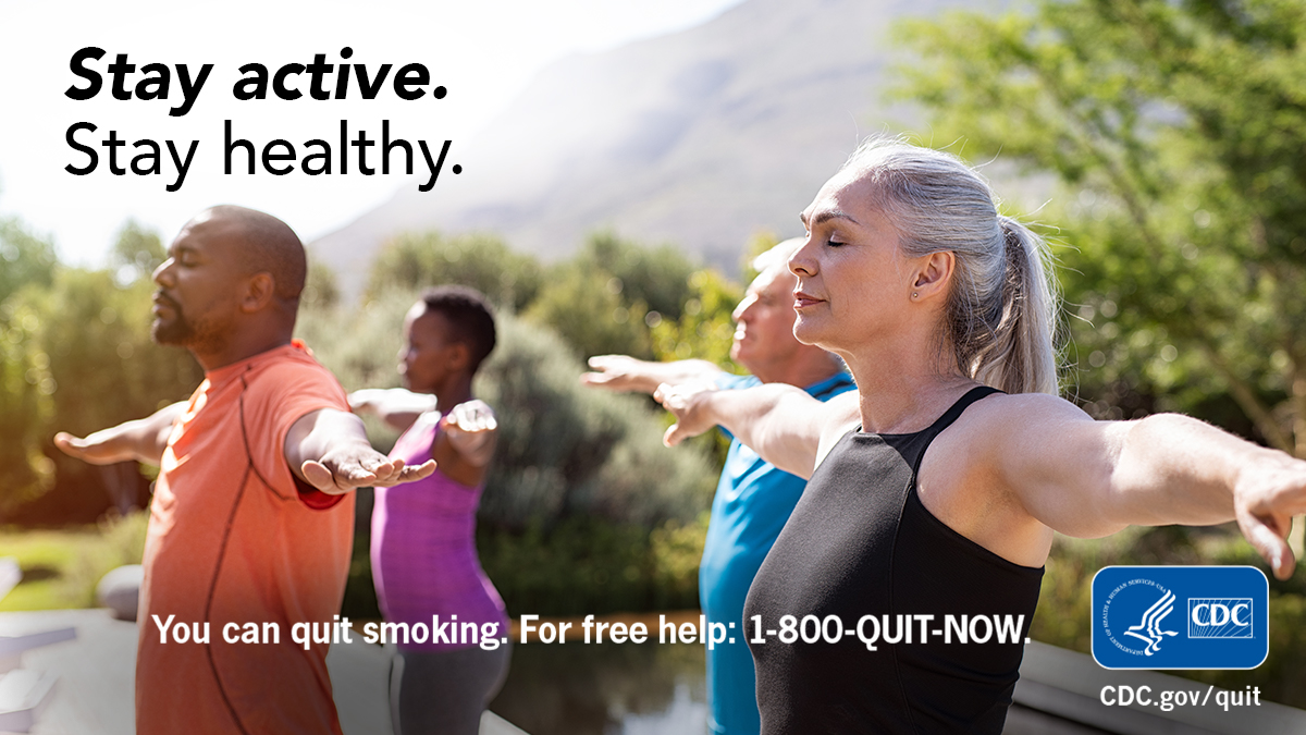 CDC Tobacco Free on Twitter "Make time to stay active while quitting