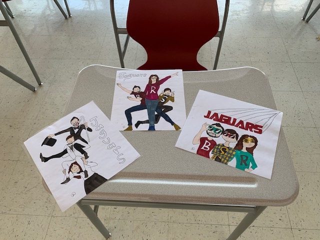 Mrs_LRose's tweet photo. Some inspirational representations of the Jaguar teachers by one of our gifted students! @lincoln_d57 #MPEAproud https://t.co/h2Tkx1fbKX