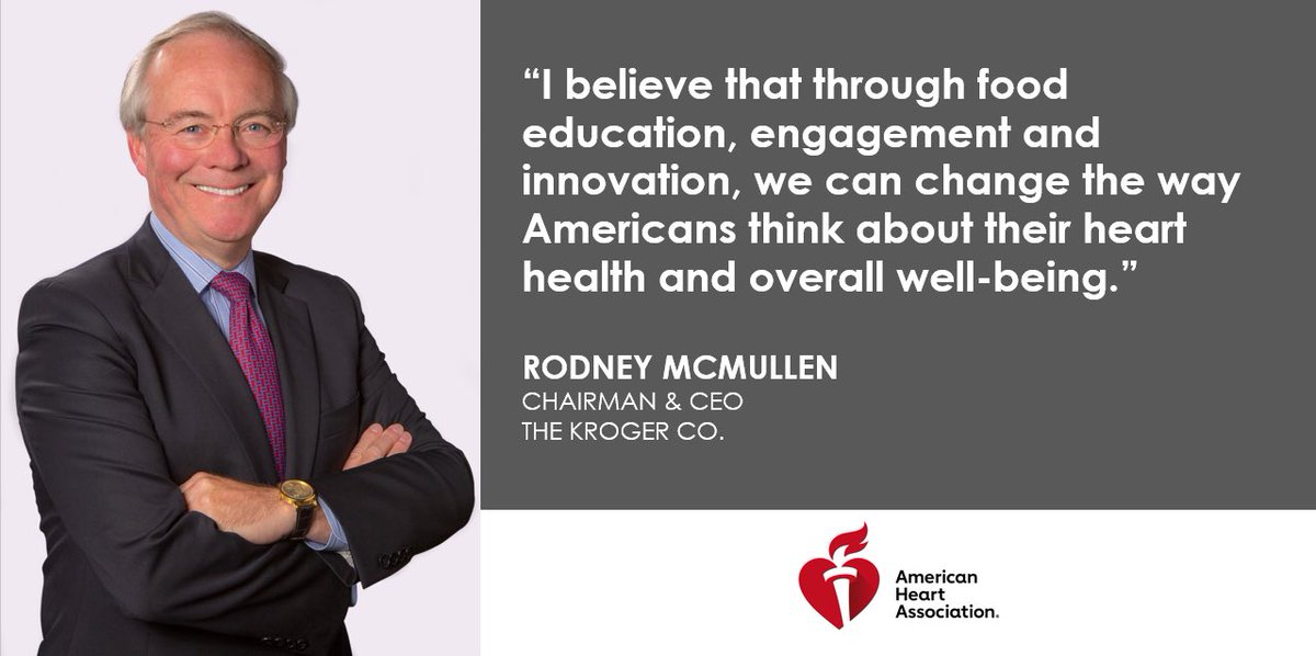 News: Kroger Chairman and CEO Rodney McMullen Appointed to <a href="/American_Heart/">American Heart Association</a> CEO Roundtable
 
Learn more: ir.kroger.com/file/Index?Key…